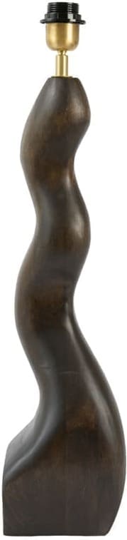 Light & Living Tafellamp Vika - hout chocolade bruin Bruin Tafellamp