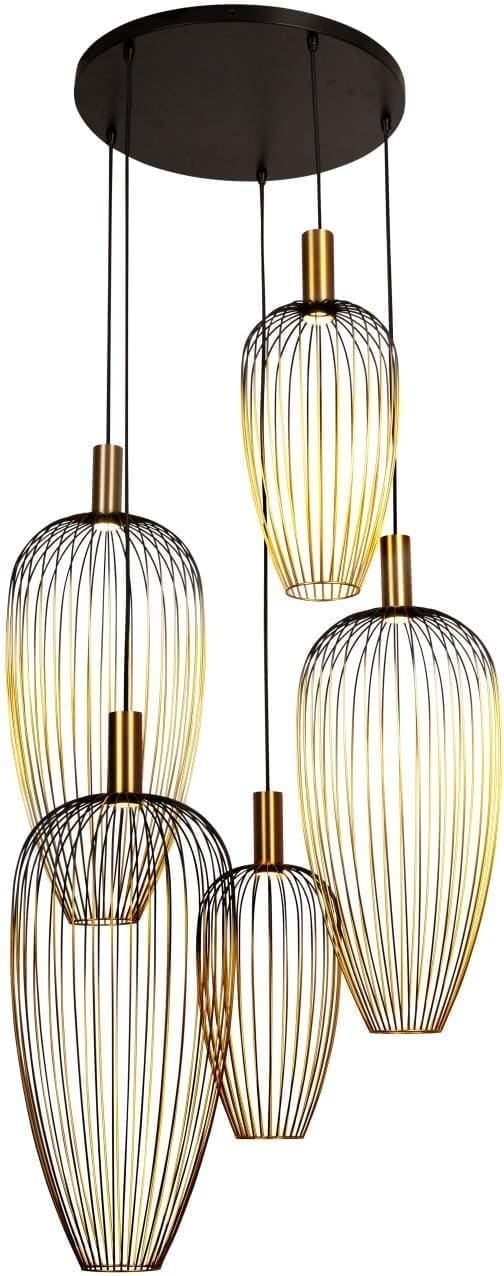 Aurelie Hanglamp 5xGU10 (mr11) - Goud | Vibes Lucide Hanglamp 21442/15/10