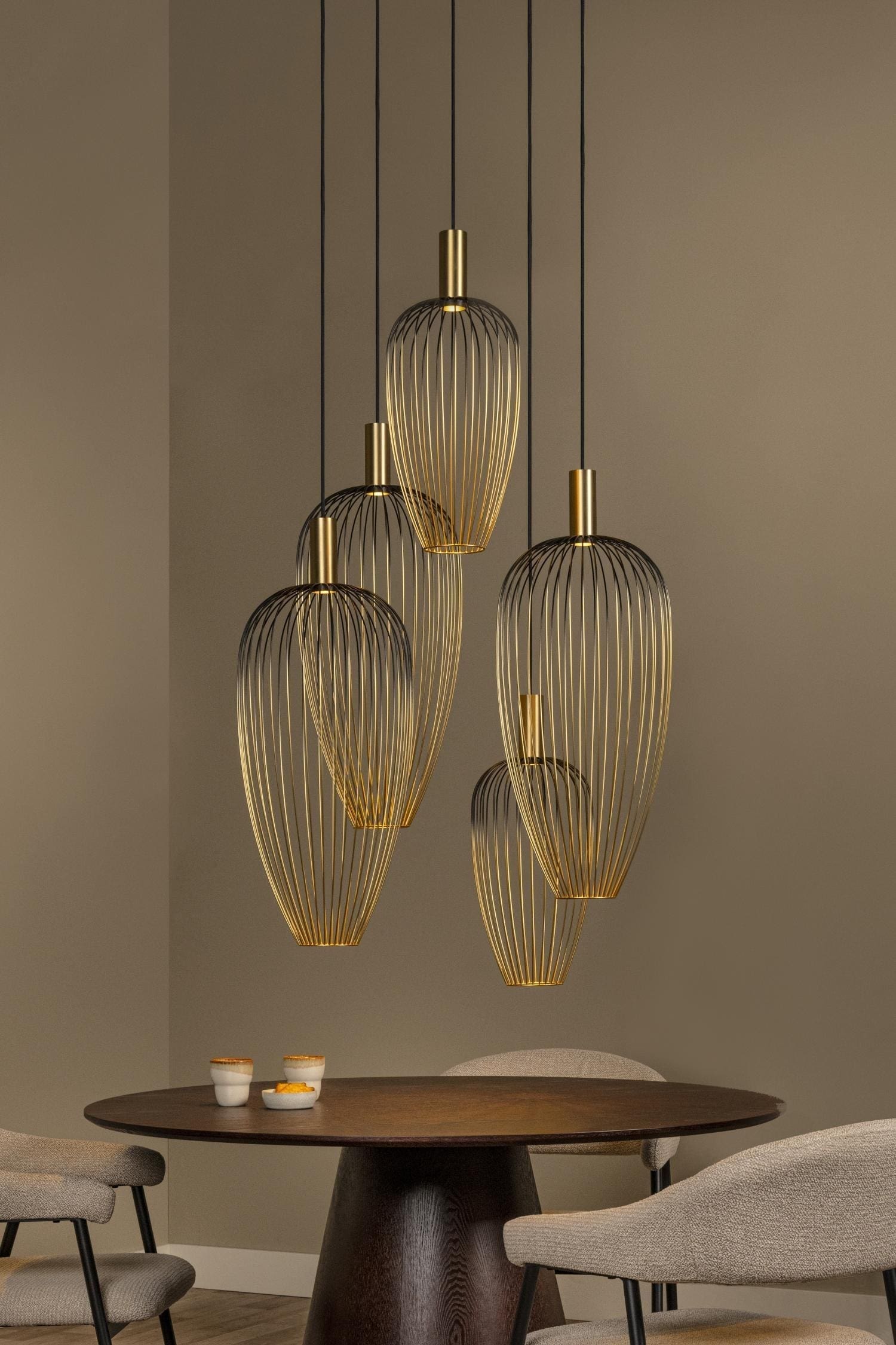 Aurelie Hanglamp 5xGU10 (mr11) - Goud | Vibes Lucide Hanglamp 21442/15/10