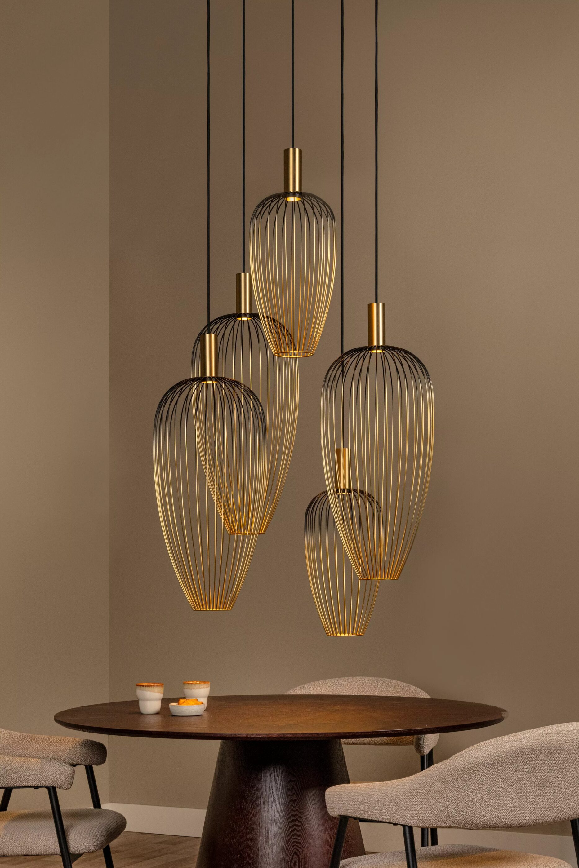 Aurelie Hanglamp 5xGU10 (mr11) - Goud | Vibes Lucide Hanglamp 21442/15/10
