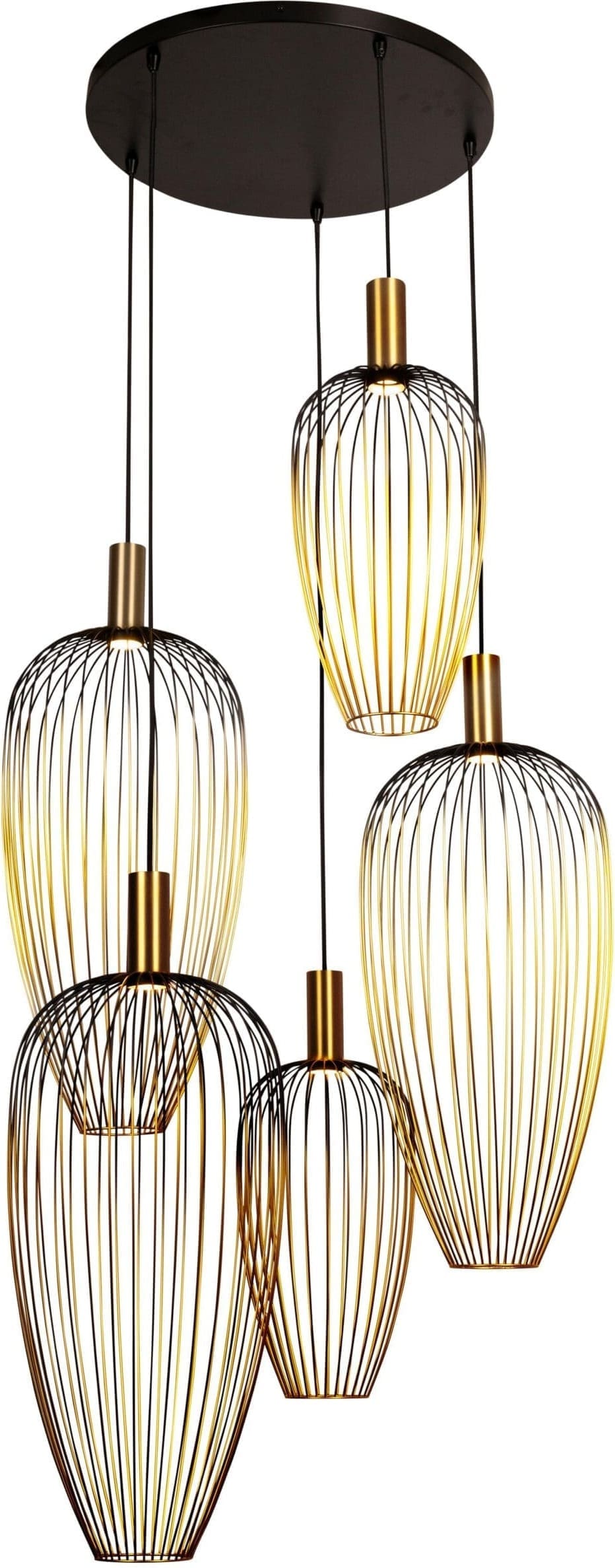 Aurelie Hanglamp 5xGU10 (mr11) - Goud | Vibes Lucide Hanglamp 21442/15/10