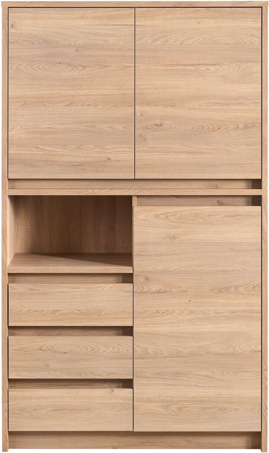 Profijt Meubel Boekenkast Quebec 170x101x45 cm Bruin Boekenkast|Kast