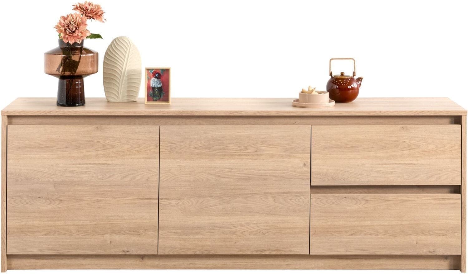 Profijt Meubel Dressoir Quebec 70x200x45 cm Bruin Dressoir