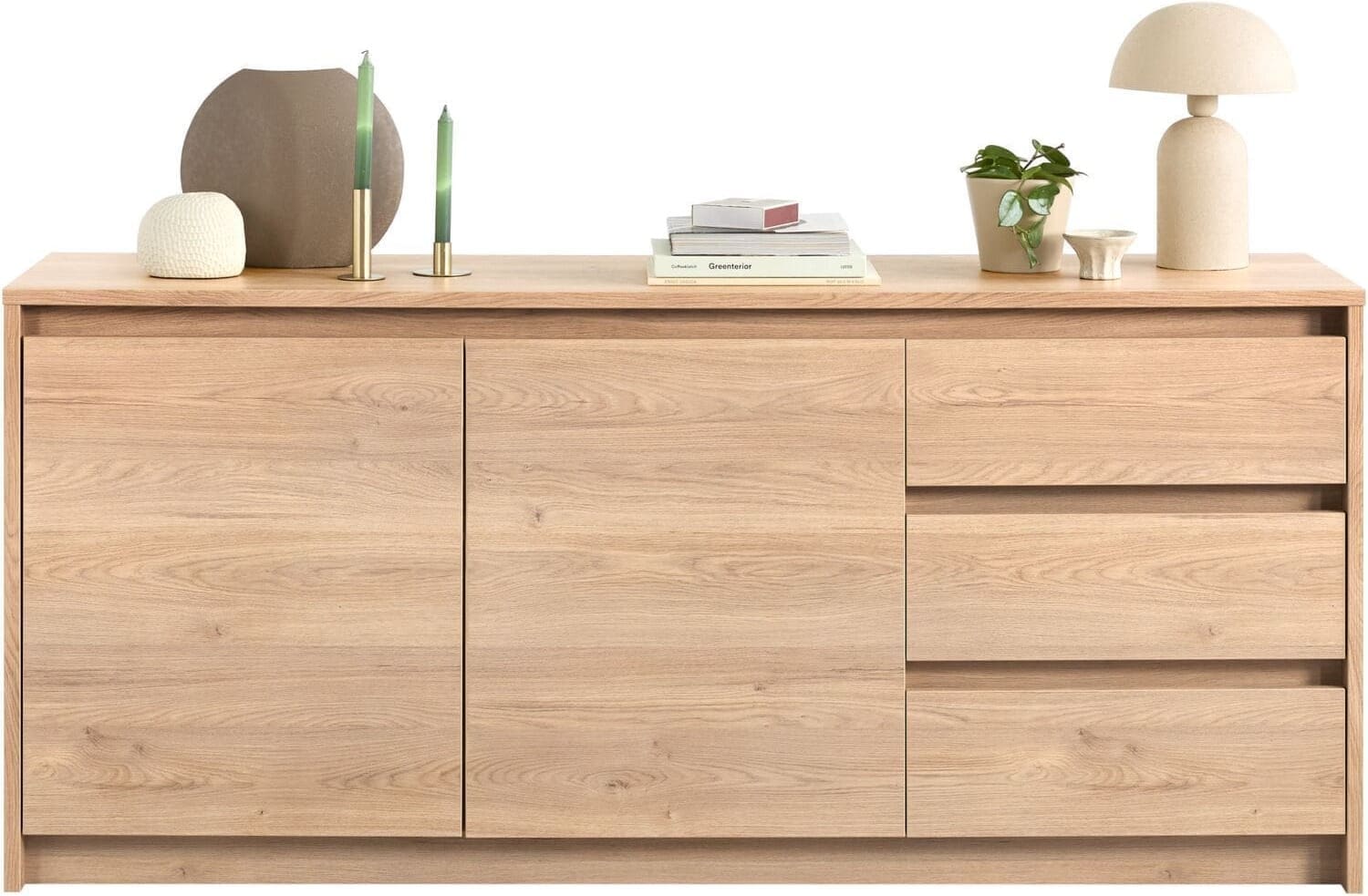 Profijt Meubel Dressoir Quebec 80x180x45 cm Bruin Dressoir