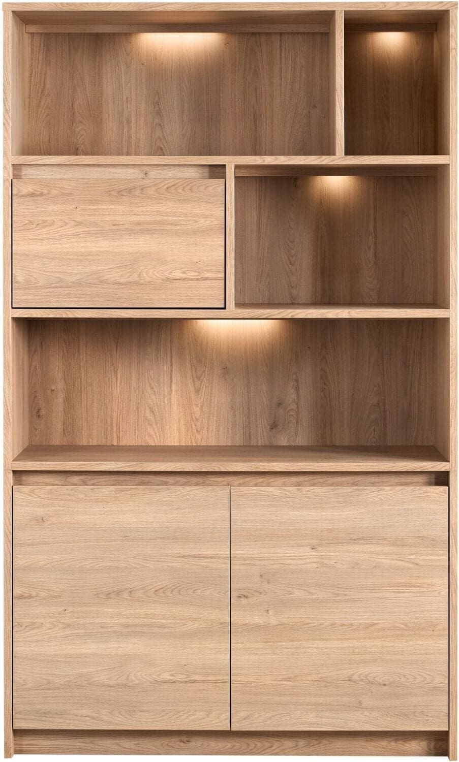 Profijt Meubel Wandmeubel Quebec 200x120x45 cm Bruin Wandkast|Kast