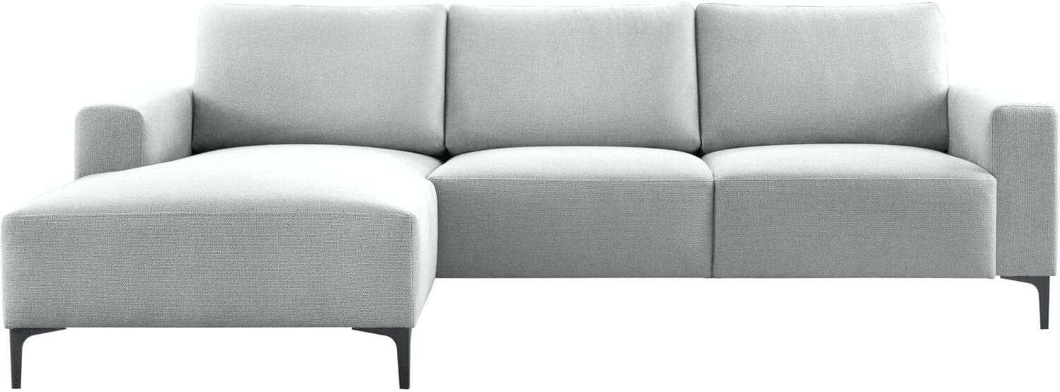 Pronto Wonen Hoekbank links Fabria lichtgrijs basic comfort Grijs Bank