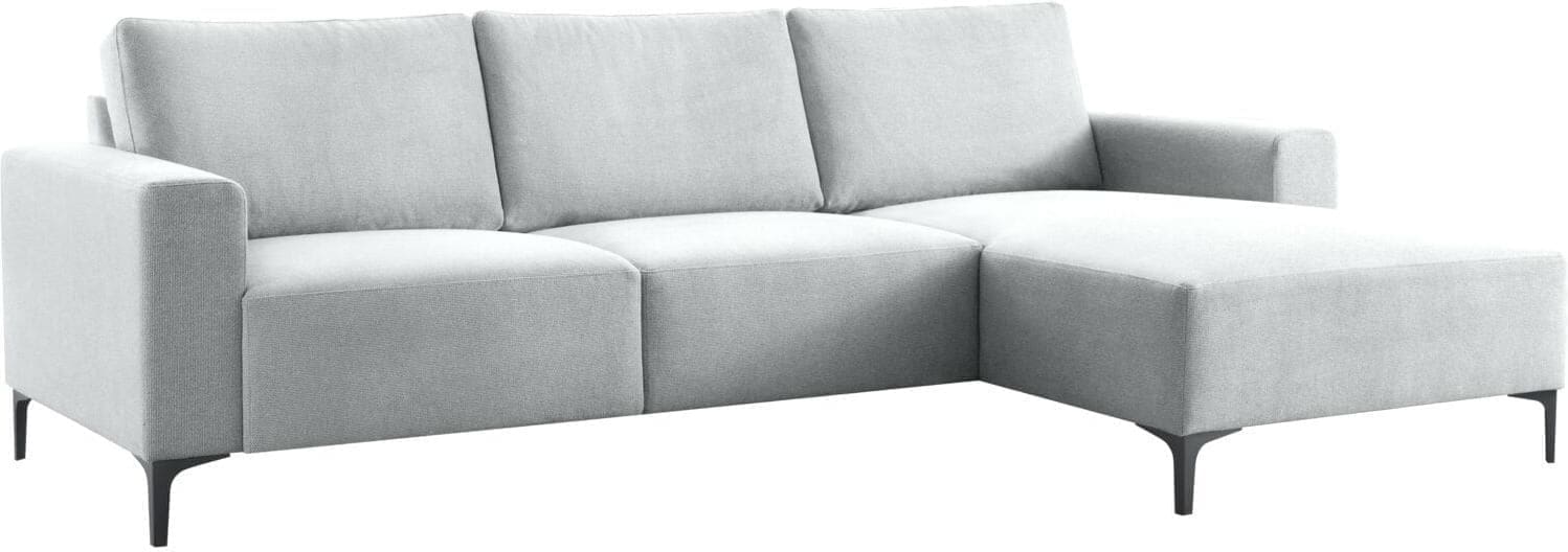 Pronto Wonen Hoekbank rechts Fabria lichtgrijs basic comfort Grijs Bank
