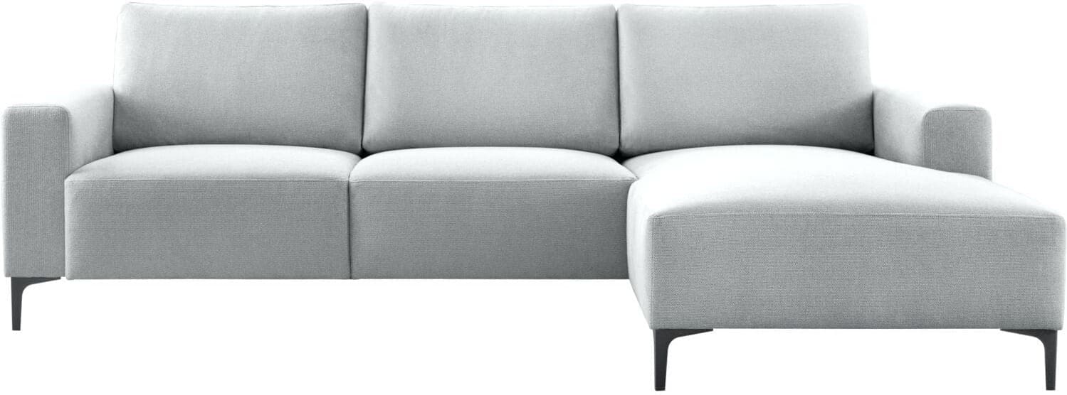 Pronto Wonen Hoekbank rechts Fabria lichtgrijs basic comfort Grijs Bank