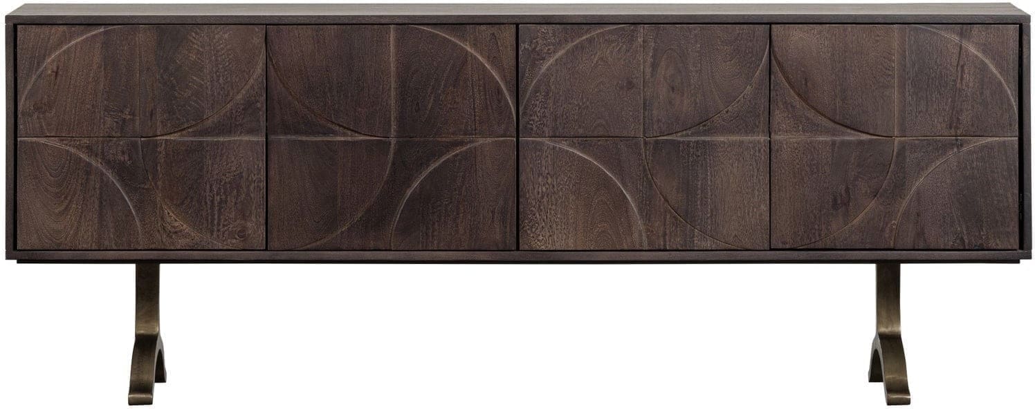 WOOOD Draw dressoir mangohout walnoot Walnoot Dressoir|Kast