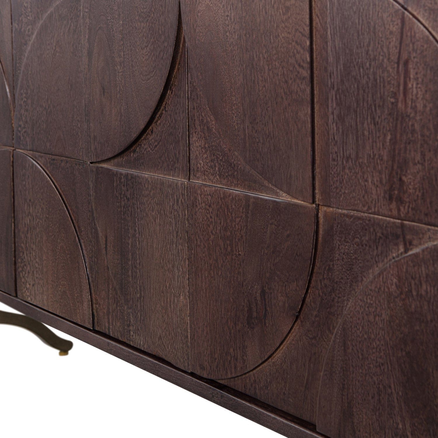 WOOOD Draw dressoir mangohout walnoot Walnoot Dressoir|Kast