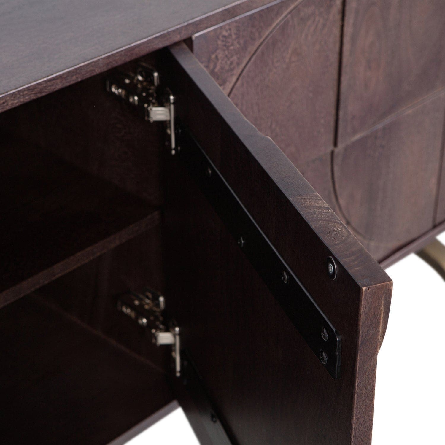 WOOOD Draw dressoir mangohout walnoot Walnoot Dressoir|Kast