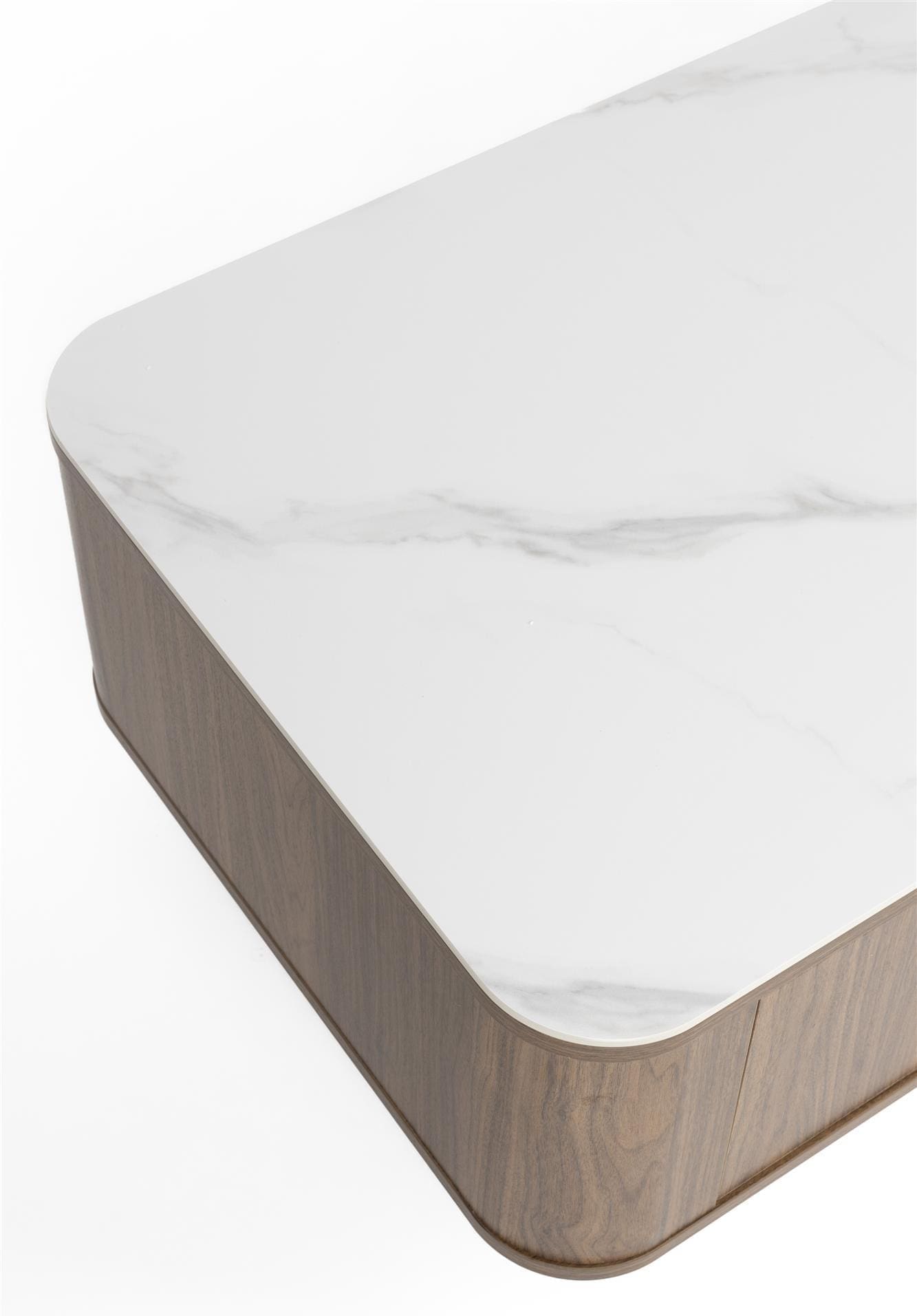 Coffee Eettafel Almira Walnut White Label Living Salontafel ZVR1001469