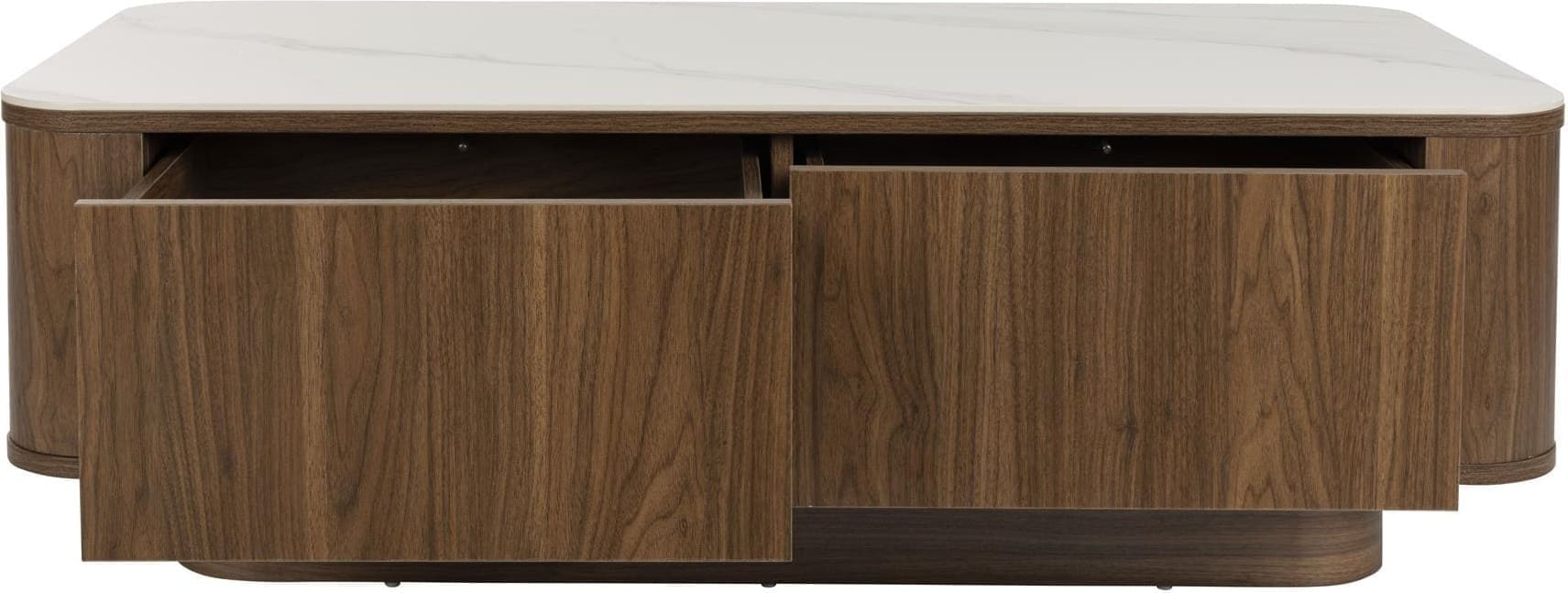 Coffee Eettafel Almira Walnut White Label Living Salontafel ZVR1001469