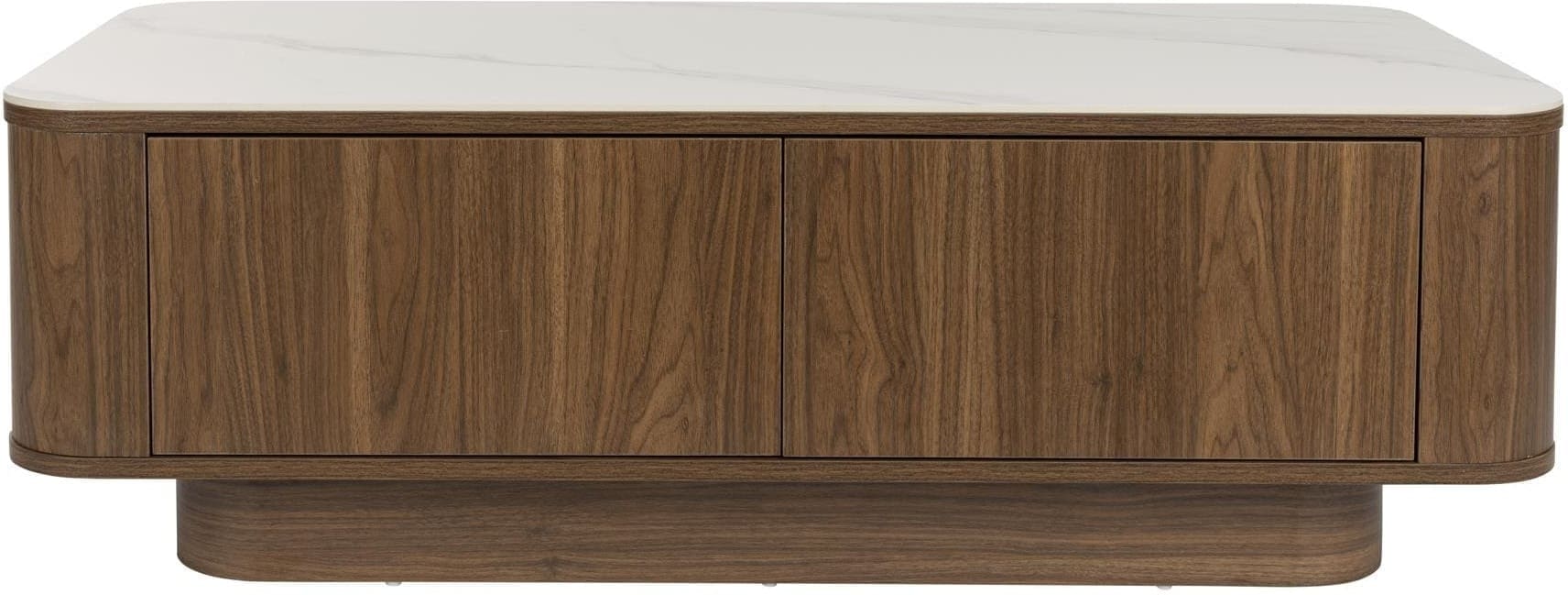 Coffee Eettafel Almira Walnut White Label Living Salontafel ZVR1001469