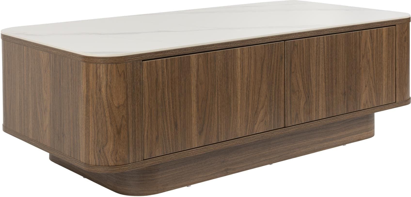 Coffee Eettafel Almira Walnut White Label Living Salontafel ZVR1001469