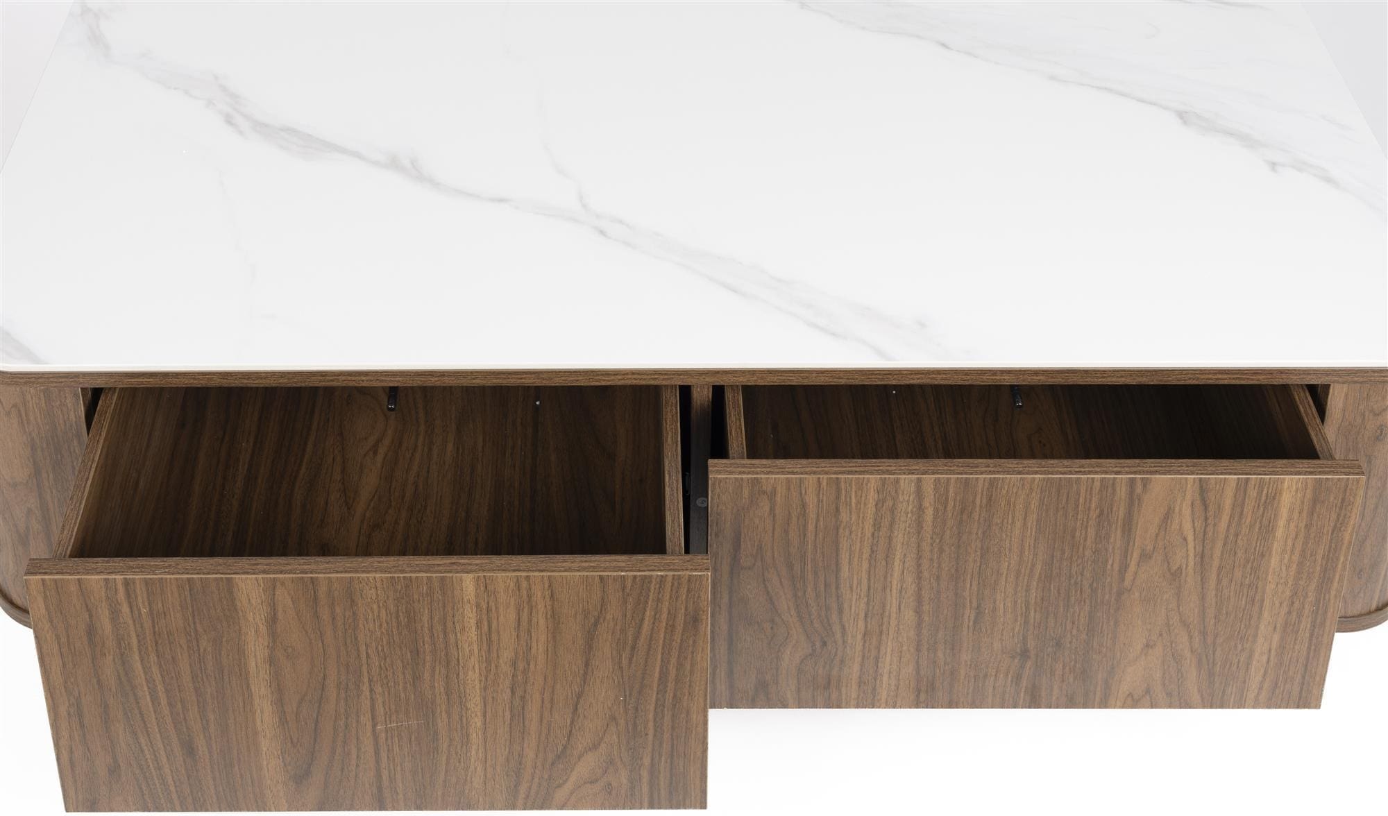 Coffee Eettafel Almira Walnut White Label Living Salontafel ZVR1001469