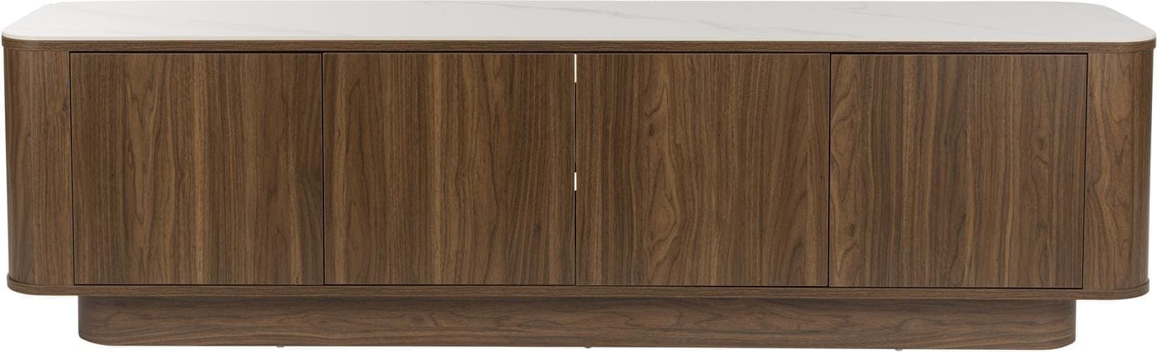 Dressoir Low Almira Walnut White Label Living Dressoir ZVR1001460