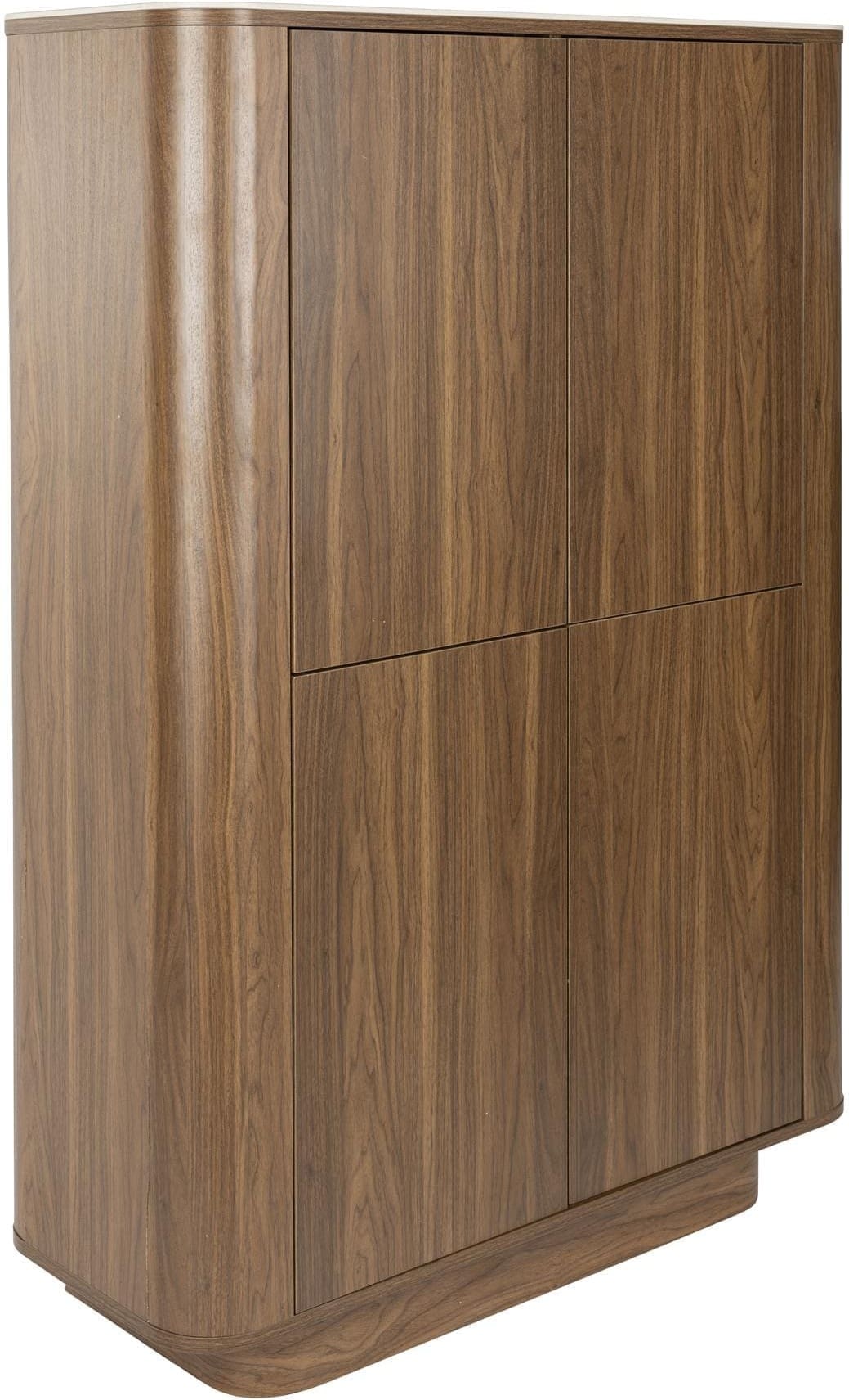 Kast Almira Walnut White Label Living Kast ZVR1001463