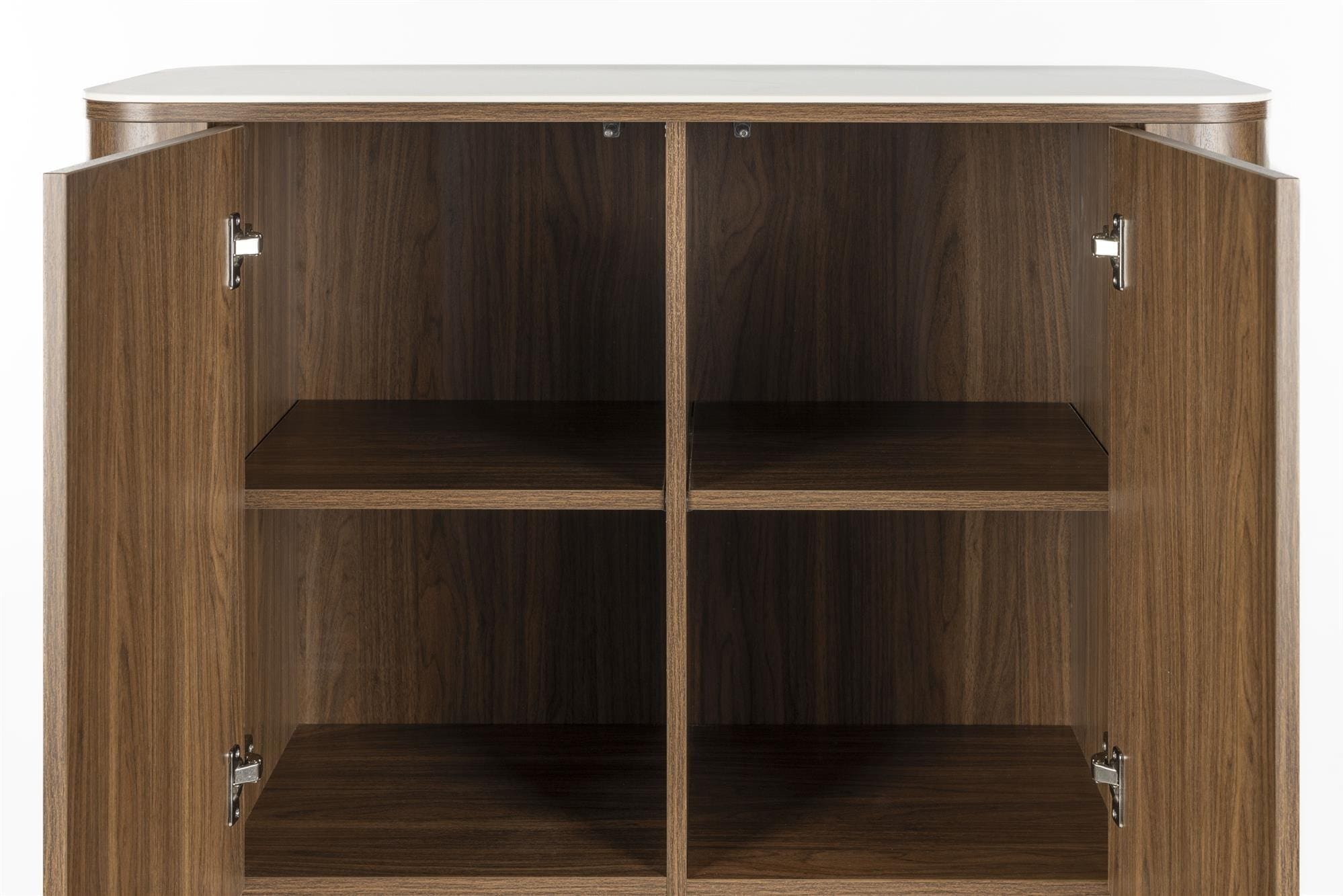 Kast Almira Walnut White Label Living Kast ZVR1001463