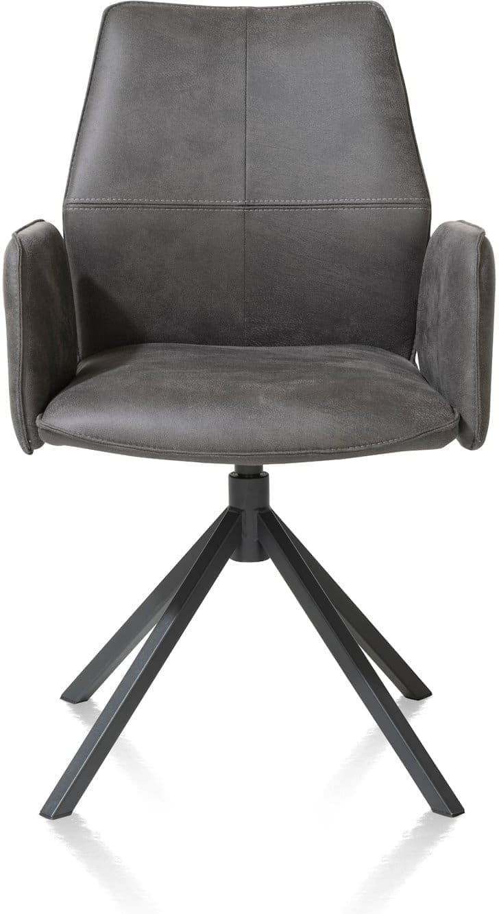 Armstoel franky draaibaar pocket - off black - Afbeelding 2