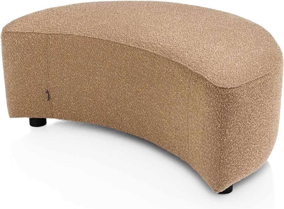 Cervos poef/hocker groot - oker - Afbeelding 3