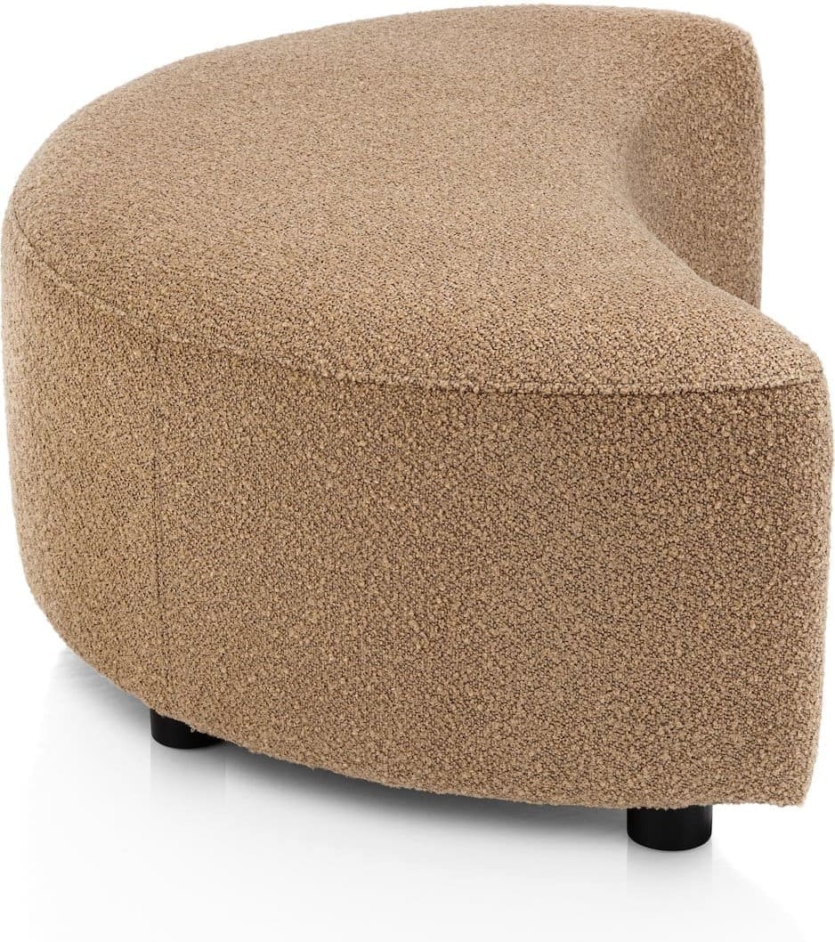 Cervos poef/hocker groot - oker - Afbeelding 4