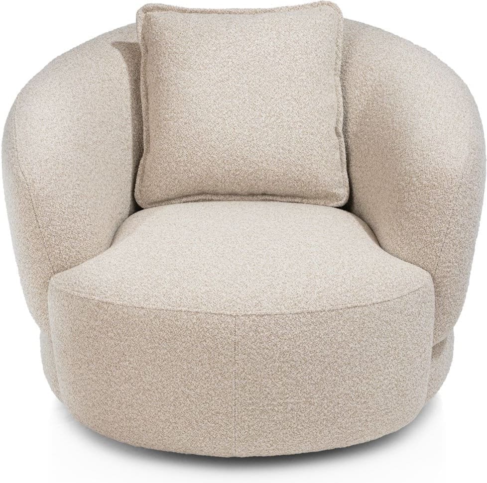 Cervos fauteuil draaibaar - 100cm - beige