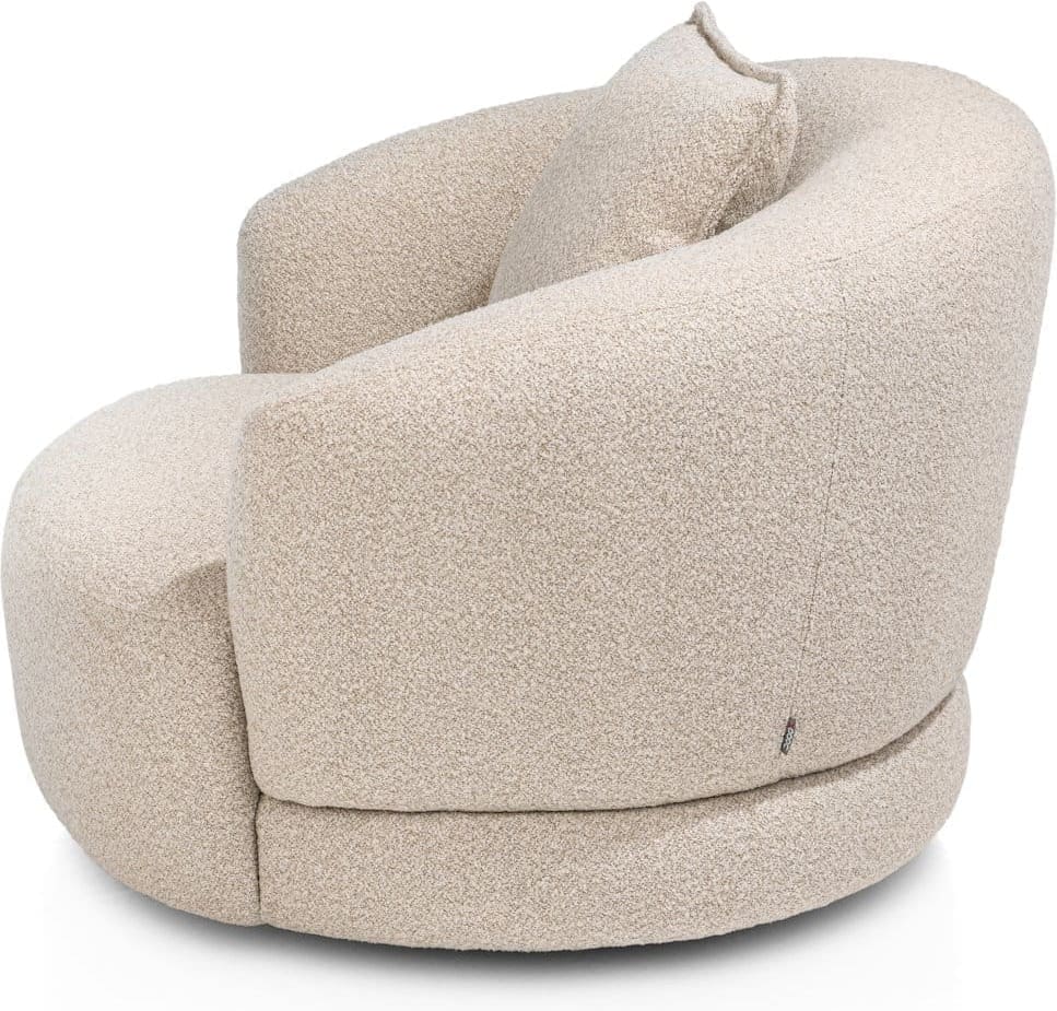 Cervos fauteuil draaibaar - 100cm - beige - Afbeelding 3
