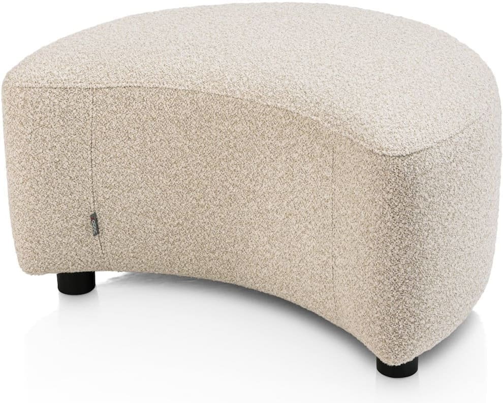 Cervos poef/hocker klein - beige - Afbeelding 2