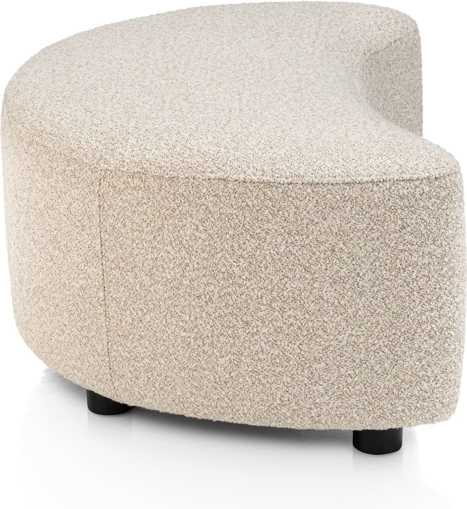 Cervos poef/hocker klein - beige - Afbeelding 4