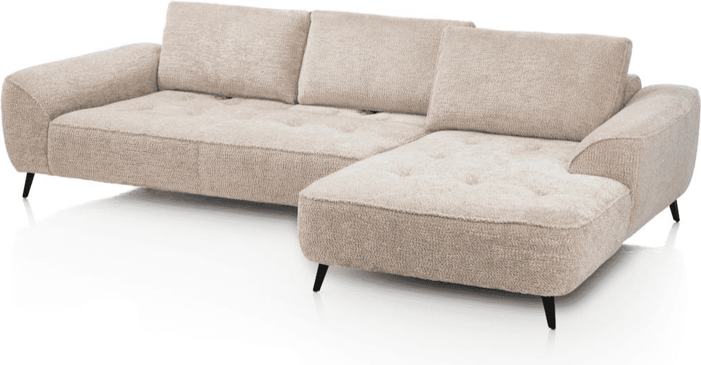 Belluno hoekbank rechts - beige - Afbeelding 2