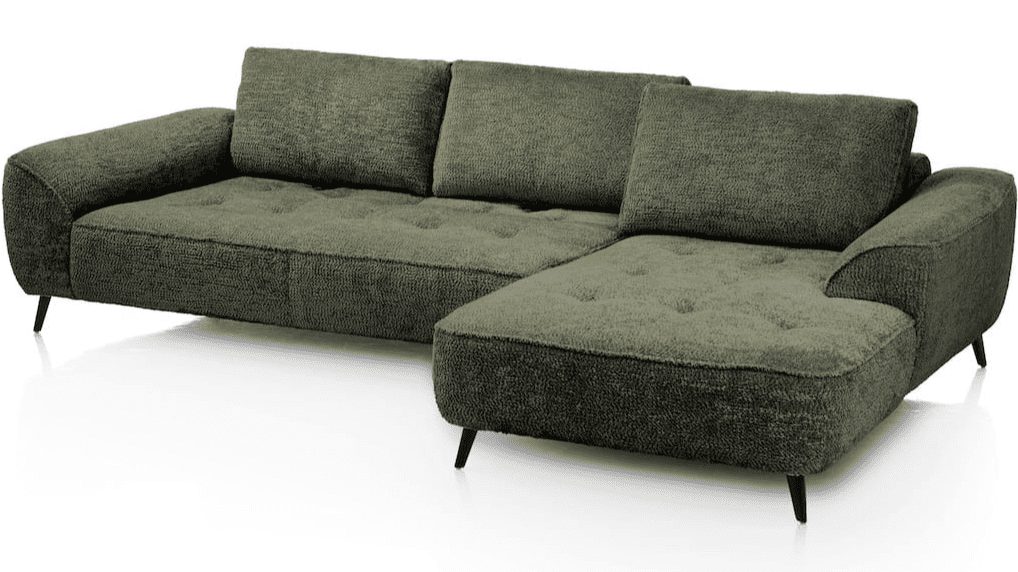 Belluno hoekbank rechts + flex - groen - Afbeelding 2