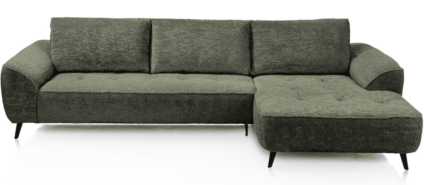 Belluno hoekbank rechts + flex - groen
