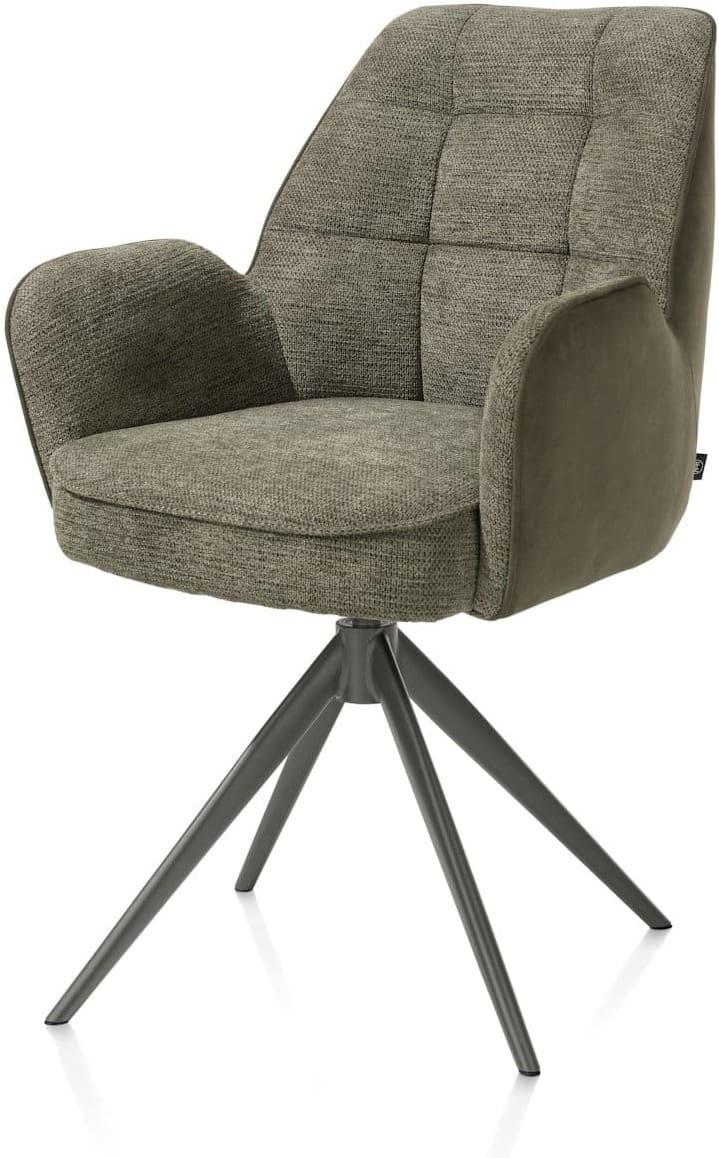 Bell armstoel - draai+relax+pocket - grafiet/mosgroen