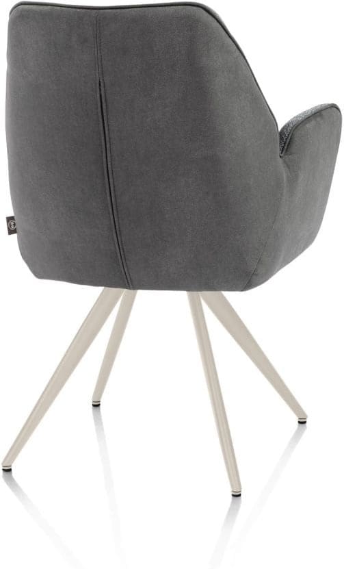Henders & Hazel Bell armstoel - creme frame - pocket - combi calabria/vada Antraciet Armstoel