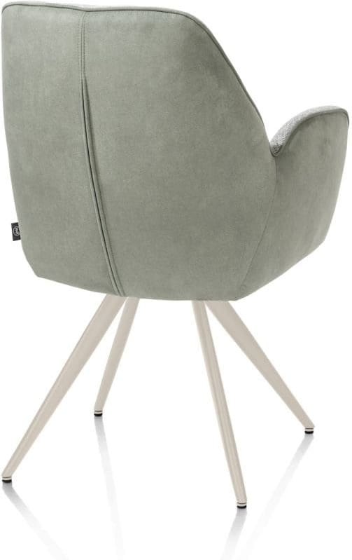 Henders & Hazel Bell armstoel - creme frame - pocket - combi calabria/vada - olijf Groen Armstoel