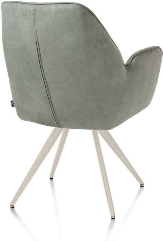 Henders & Hazel Bell armstoel - creme frame - pocket - stof calabria - olijf Groen Armstoel