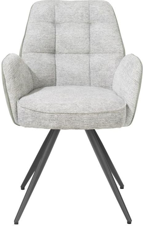 Henders & Hazel Bell armstoel - grafiet frame - pocket - combi calabria/vada - olijf Groen Armstoel