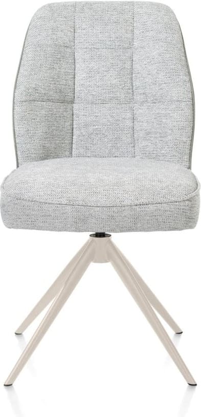 Henders & Hazel Bell eetkamerstoel - creme frame - draaibaar - relax - pocket - combi calabria/vada - olijf Groen Eetkamerstoel