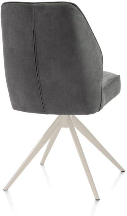 Henders & Hazel Bell eetkamerstoel - creme frame - draaibaar - relax - pocket - stof calabria Antraciet Eetkamerstoel