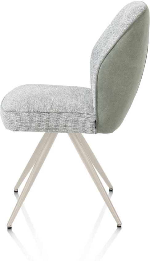 Henders & Hazel Bell eetkamerstoel - creme frame - pocket - combi calabria/vada - olijf Groen Eetkamerstoel