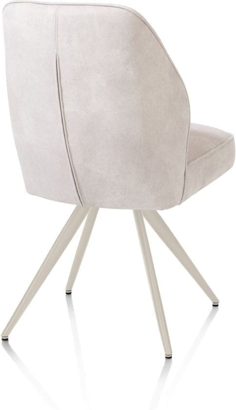 Henders & Hazel Bell eetkamerstoel - creme frame - pocket - stof calabria - kiezel Grijs|Wit Eetkamerstoel
