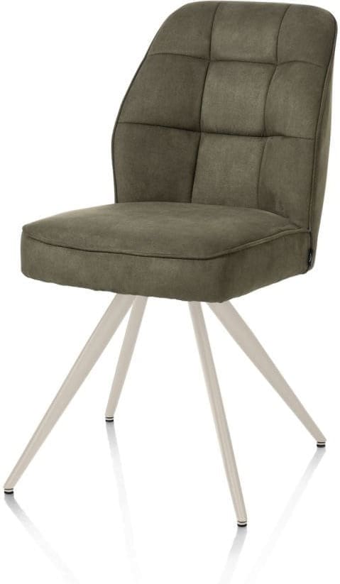 Henders & Hazel Bell eetkamerstoel - creme frame - pocket - stof calabria - mosgroen Eetkamerstoel