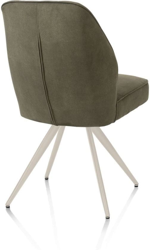 Henders & Hazel Bell eetkamerstoel - creme frame - pocket - stof calabria - mosgroen Eetkamerstoel
