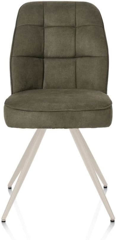 Henders & Hazel Bell eetkamerstoel - creme frame - pocket - stof calabria - mosgroen Eetkamerstoel