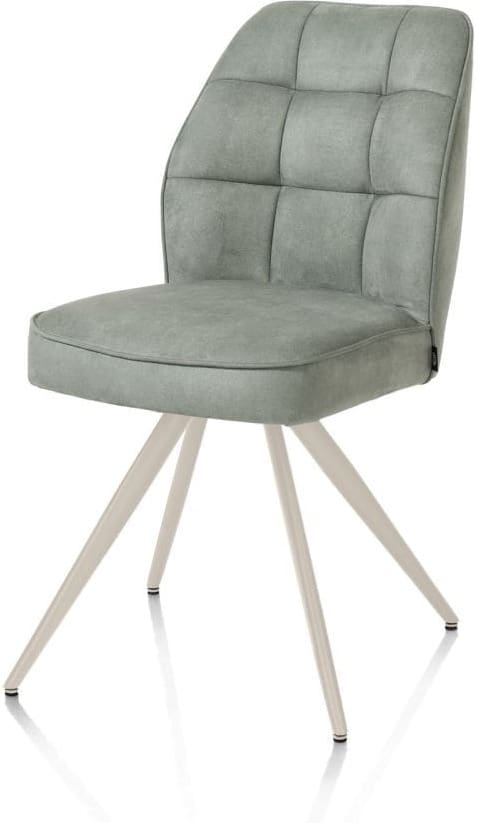 Henders & Hazel Bell eetkamerstoel - creme frame - pocket - stof calabria - olijf Groen Eetkamerstoel