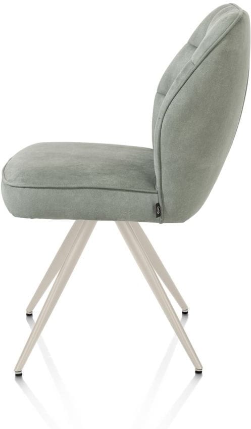 Henders & Hazel Bell eetkamerstoel - creme frame - pocket - stof calabria - olijf Groen Eetkamerstoel