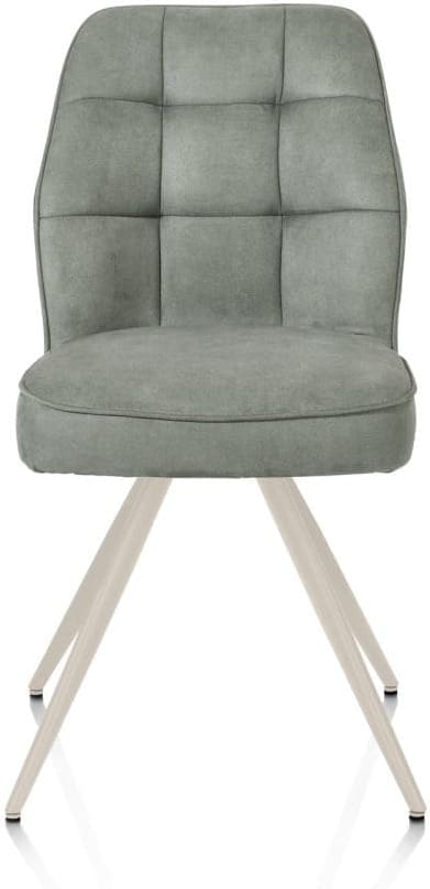Henders & Hazel Bell eetkamerstoel - creme frame - pocket - stof calabria - olijf Groen Eetkamerstoel