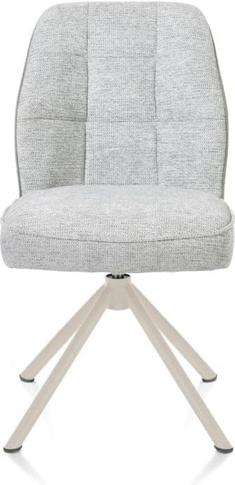 Henders & Hazel Bell eetkamerstoel - creme frame recht - draaibaar - pocket - combi calabria/vada - olijf Groen Eetkamerstoel