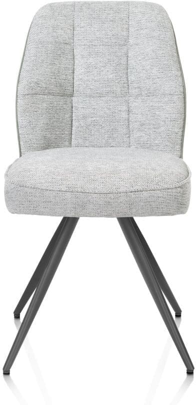 Henders & Hazel Bell eetkamerstoel - grafiet frame - pocket - combi calabria/vada - olijf Groen Eetkamerstoel